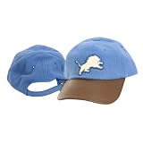 Detroit Lions Leather Bill 2-Tone Adjustable Baseball Hat