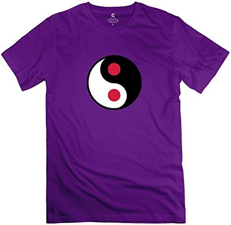 SJWL Men's Tee Yin Yang Size XS Purple