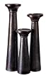 Set of 3 Decorative Midnight Sky Pillar Candleholders