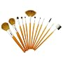 12 pcs Makeup Set Foundation Blush Cosmetic Brush w/ Case Kit
