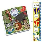 Health o meter HAB025-71 Kid's Jungle Pals Design Dial Scale w/Growth Chart