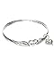 JNX Prayer for Mom Heart & Angel Wings Charm Bangle Bracelet