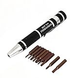 uxcell　スクリュードライバーセット　ねじ回しセット　修理ツールキットセット　ペンスタイル　9in 1