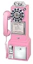 Crosley CR56 1950's Pay Phone - Hot Pink