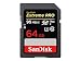Sandisk Extreme Pro - Flash Memory Card - 64 GB - SDXC UHS-I - Black, Gray, Red, White, Yellow
