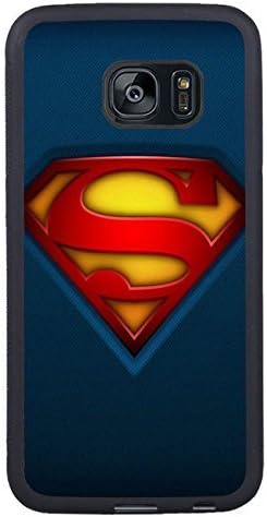 Samsung S7 Edge TPU Cases Designed with Fabric-Superman-Logo Black TPU Case for Samsung Galaxy S7 Edge