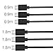 micro USB Cable,[6 Packs]by Ailun, micro usb high speed 2.0 A Male to Micro B Sync & Charging Cable for Smartphone&Tablets,VariousLengths with 33 Feet&36 Feet[Black]