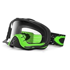 Oakley Fahrradbrille Crowbar MX black/green fade / clear Goggle