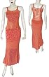 Skirt Top Set Georgette Embroidery Womens Casual Sundresses Size P (skts104)