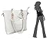 Hoxis Pack of 7 Bags Women Multi-purpose Classic Design Purse Leatherette Shoulder Handbag(Beige)