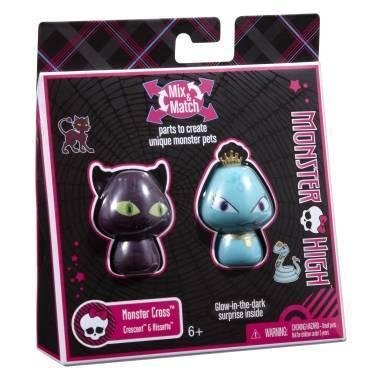 Imagen 1 de Monster High T8004 - Accesorios - Muñeca Mini y la muñeca - Monster High Monsters Duo Croissant y Hissette (Mattel)