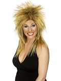Playhouse Fancy Dress 80's Tina Turner Wig in Gold/Black - Celebrity Fancy Dress