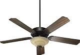 Quorum Fans 77525-8495 52 Capri Uni-Pack Traditional Old World Ceiling Fan w/ Light & Blades