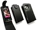 FLASH SUPERSTORE LG GM360 VIEWTY SNAP PREMIUM PU LEATHER FLIP CASE COVER WITH BUILT IN PHONE HOLDER BLACK + SCREEN PROTECTOR