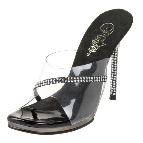 Pleaser Women's Monroe-01R Rhinetone Sandal