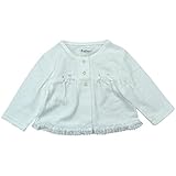 【H28年春物】(日本製) Pample Mousse(パンプルムース) アイレット裏毛レース編み花付きカーディガン 95cm/OW NO.DP-61206