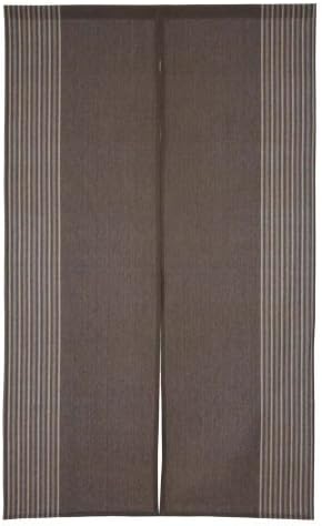 Noren Japanese Doorway Curtain Raku Brown Cotton 85x150cm by Narumi Noren