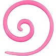 14 Gauge Pink Acrylic Glow in the Dark Spiral Taper