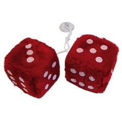 Pl�schw�rfel, Fuzzy Dice, rot, Old School