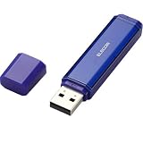 ELECOM USB�t���b�V�� NU 4GB PASS�Z�L�����e�B�@�\�t �u���[ MF-NU2A04GBU