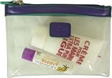 Baekgaard Mini Travel Pouch - Violet Kelly Green Clear Collection Travel Pouch ~ Use Anytime!