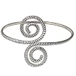 Upper Arm Cuff Bracelet Silver Body Jewellery from India 3.25 Inches (armlt043b)
