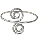 Upper Arm Cuff Bracelet Silver Body Jewelery From India 28 gms. 3.25 Inches (armlt043b)