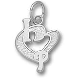 Philadelphia Phillies MLB I Heart P 1/2 Pendant (Silver)