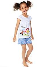 Pure Cotton Abney & Teal Shortie Pyjamas