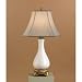 Currey & Company 6620 Traditional / Classic Antique White Crackle Chastity Table Lamp