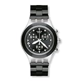Swatch Men's SVCK4035G Stainless Steel Analog Watch with Black Dial Watch