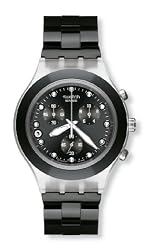 Swatch Men's SVCK4035G Stainless Steel Analog Watch with Black Dial Watch