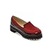 Charm Foot Fashion Womens Platform Mid Heel Loafers Shoes