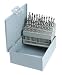 60-Piece Polished High Speed Steel Drill Bit Set - #1-60 - Metal Index Case