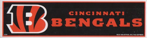 Cincinnati Bengals NFL Bumper Sticker - 3