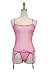 How To Measure Bra Sizes : Exposed By Magic Silk Fishnet Collection, Fishnet Merry Widow And G-string, Pink, Small/Meduim