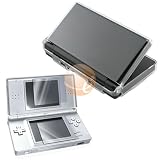Clear Hard Crystal Case + 2-LCD Kit Reusable Screen Shield Protector for Nintendo DS Lite NDSL