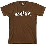 picture of Evolution of Man - Mens Snowboarding T-Shirt - 7 colours