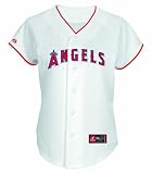 MLB Women's Los Angeles Angels Albert Pujols White Home Short Sleeve 5 Button Synthetic Replica Baseball Jersey by Majestic (White, Small)