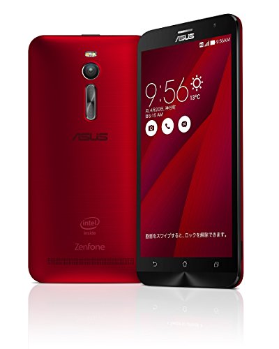 エイスース SIMフリースマートフォン ZenFone 2（Atom Z3580/メモリ 4GB）32GB レッド ZE551ML-RD32S4