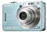 Sony DSC-W55 L Digitalkamera (7 Megapixel, 3-fach opt. Zoom, 2,5 Display) in blau