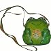 Green Sitting Frog Design, Genuine Leather Cross Body Shoulder Bag, Handmade and a Co...