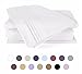 Bed Sheet Set (Queen - White), Duck & Goose CO.100% Double Brushed Softest 4pcs 1800 Microfiber Hypoallergenic Bedding Set, Wrinkle, Fade, Stain Resistant