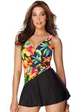 Woman Within Plus Size Swimsuit - skirted style - Aurora swimdres by Miracle Suit