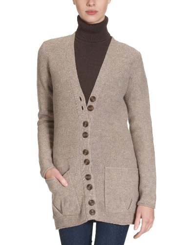 Anecdote Damen Kurzmantel Lou V Neck, Gr. 38/40, Beige (salt & pepper) Preisvergleich