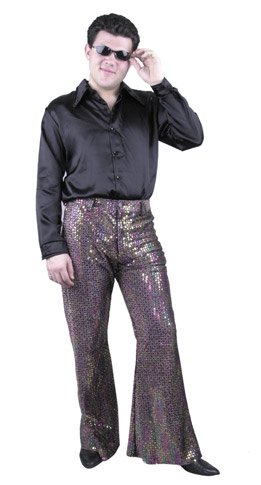 Men's Sequin Disco Pants Size: Small  
