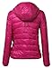 LE3NO Women's Fitted Zip Up Jacket with Hood