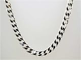 Image of Sterling Silver Gents 66 Gram Heavy Curb 22