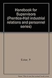 Handbook for supervisors