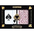 Copag Poker 1546 Jumbo Index Plastic Playing Cards (Green/Burgundy)